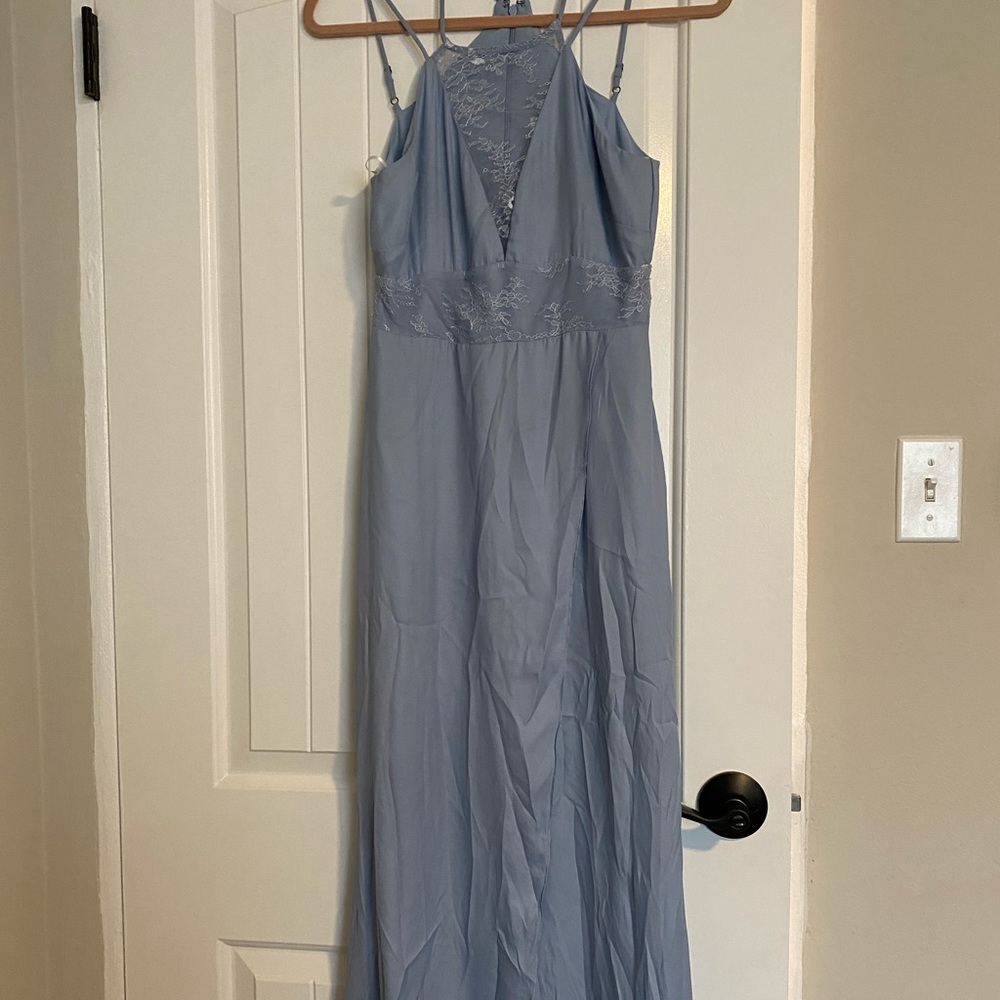 BCGB Satin with lace accent dress